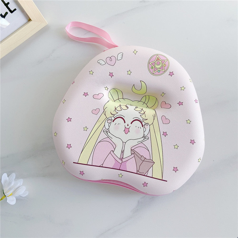 For Anker Soundcore Live Q35 Headphone Case Cartoon Creative Patterns Headset Earpads Storage Bag Casing Box