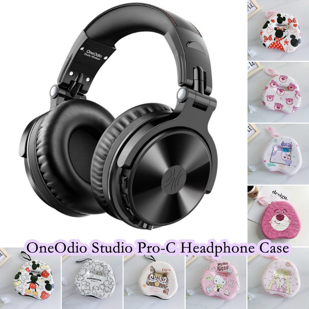 For OneOdio Studio Pro-C Headphone Case Cartoon Creative Patterns Headset Earpads Storage Bag Casing Box