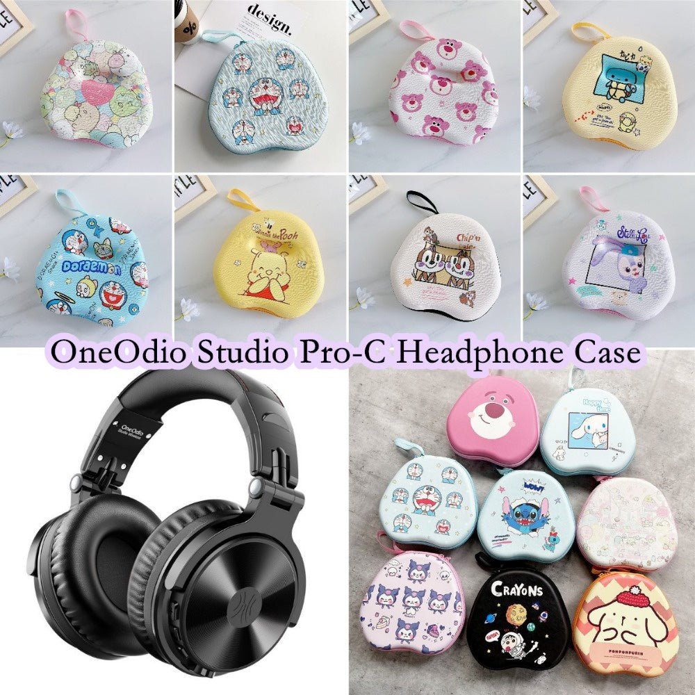For OneOdio Studio Pro-C Headphone Case Cartoon Creative Patterns Headset Earpads Storage Bag Casing Box