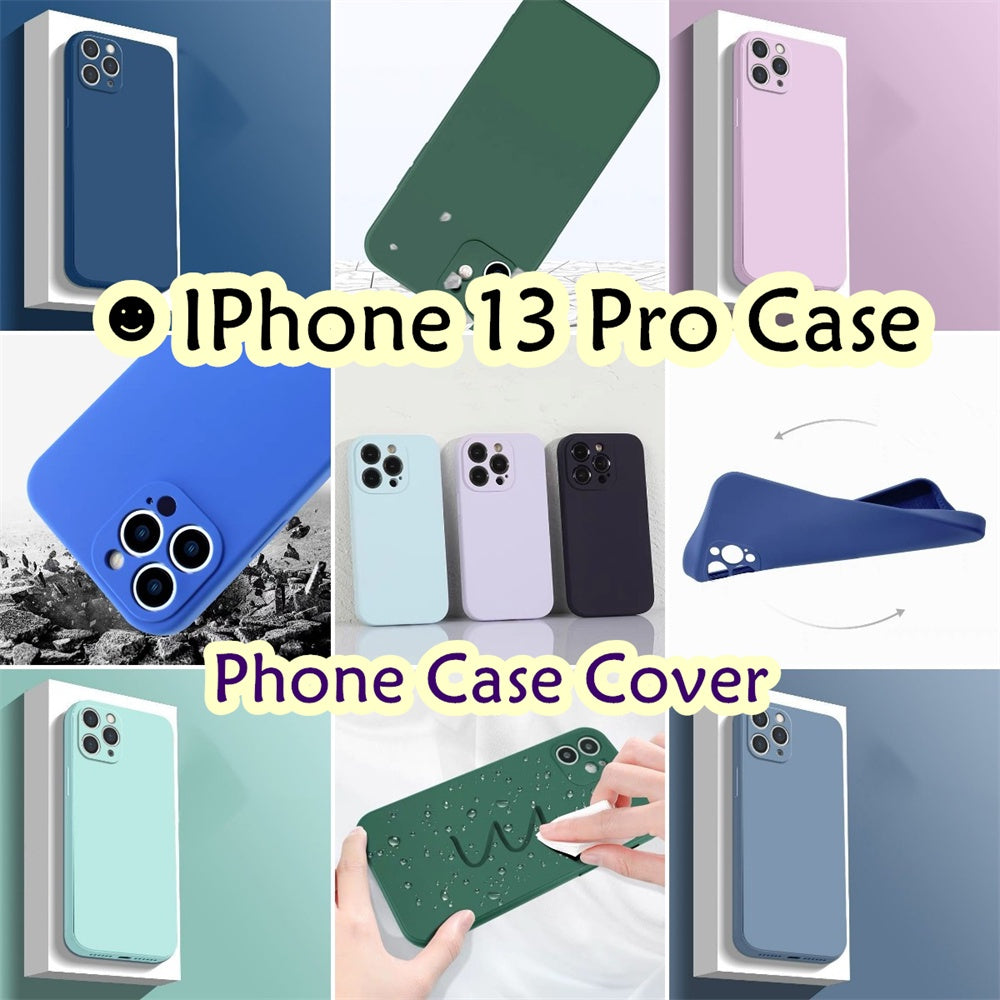 For IPhone 13 Pro Cover Drop and wear resistant Silicone Full Case Classic Simple Solid Color Phone Case Cover