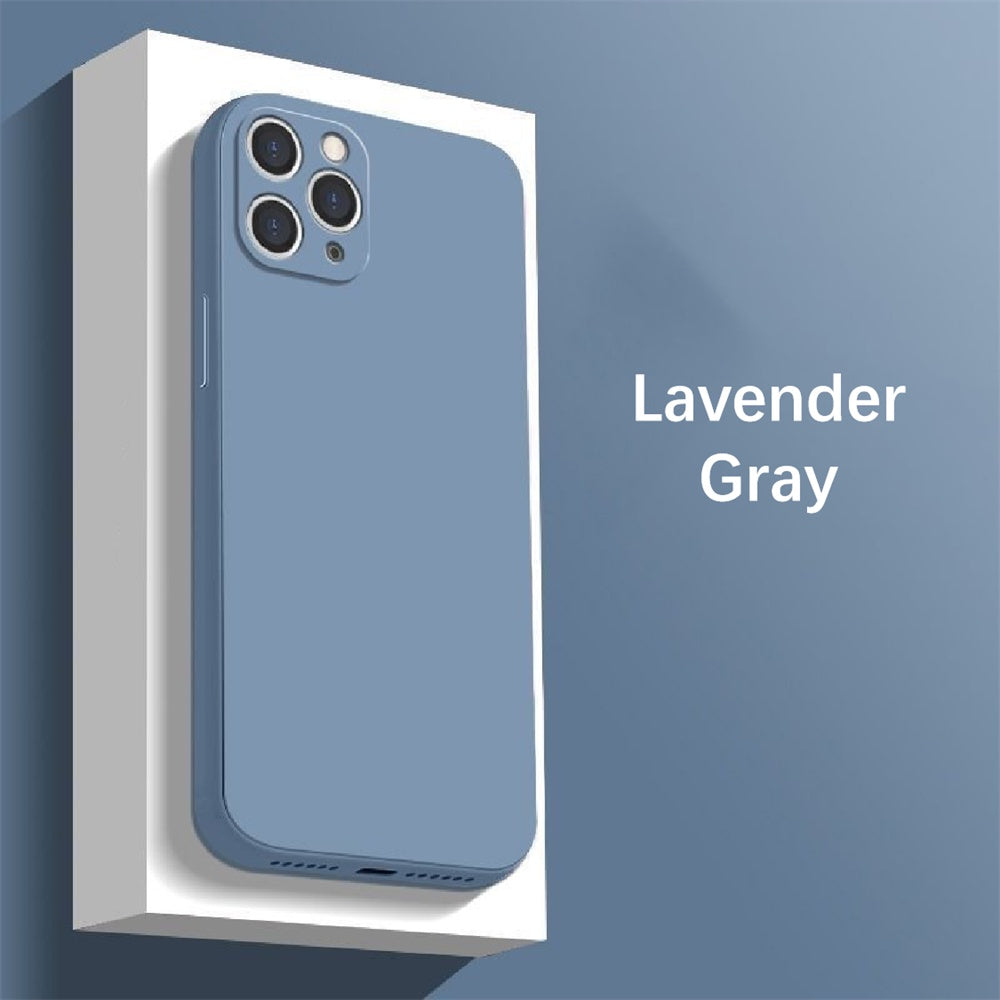 For IPhone 13 Pro Cover Drop and wear resistant Silicone Full Case Classic Simple Solid Color Phone Case Cover