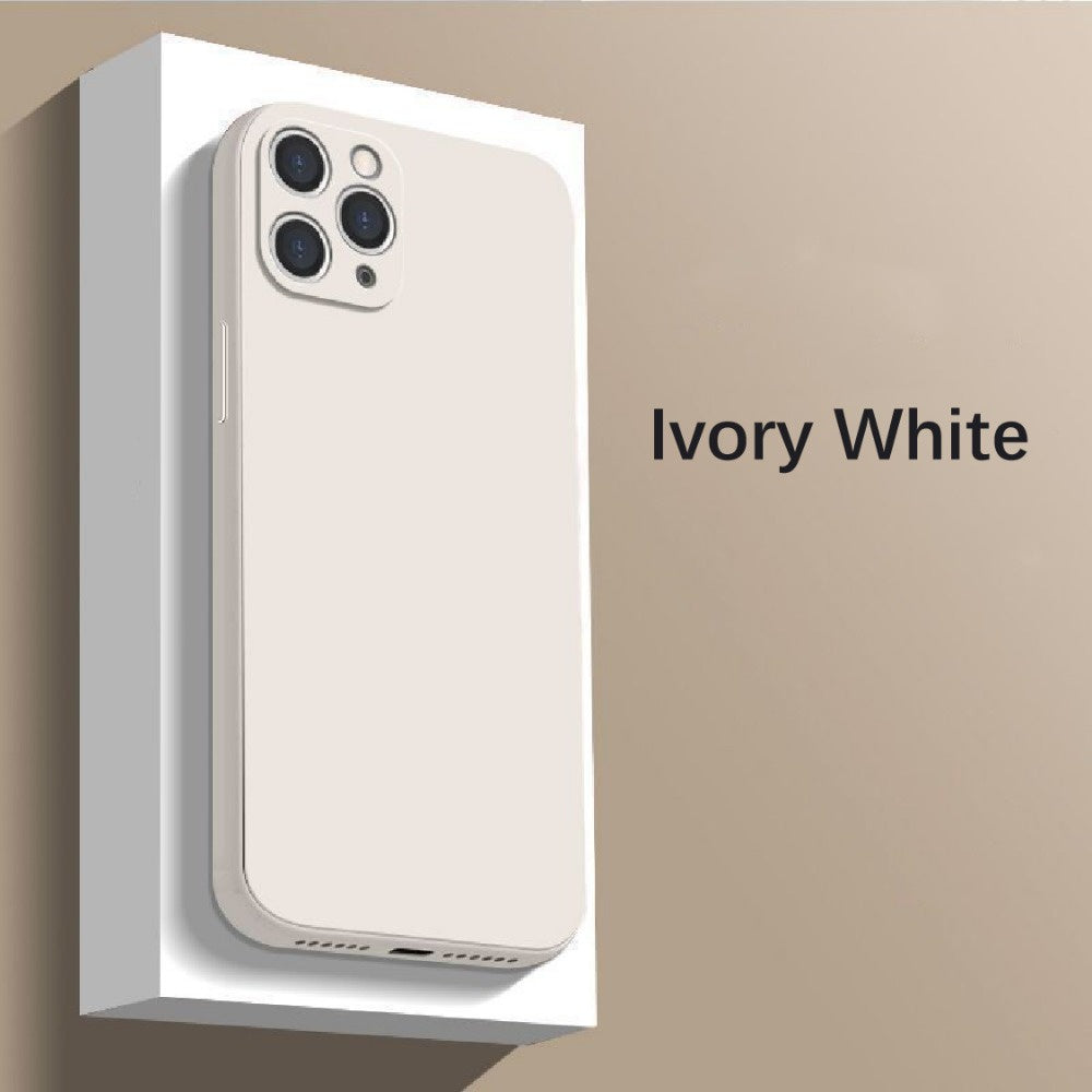 For IPhone 14 Pro Max Cover Drop and wear resistant Silicone Full Case Classic Simple Solid Color Phone Case Cover