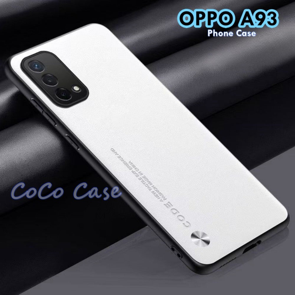 For OPPO A93 Cover Silicone Professional Full Case Classic Simple Solid Color Phone Case Cover sweatproof