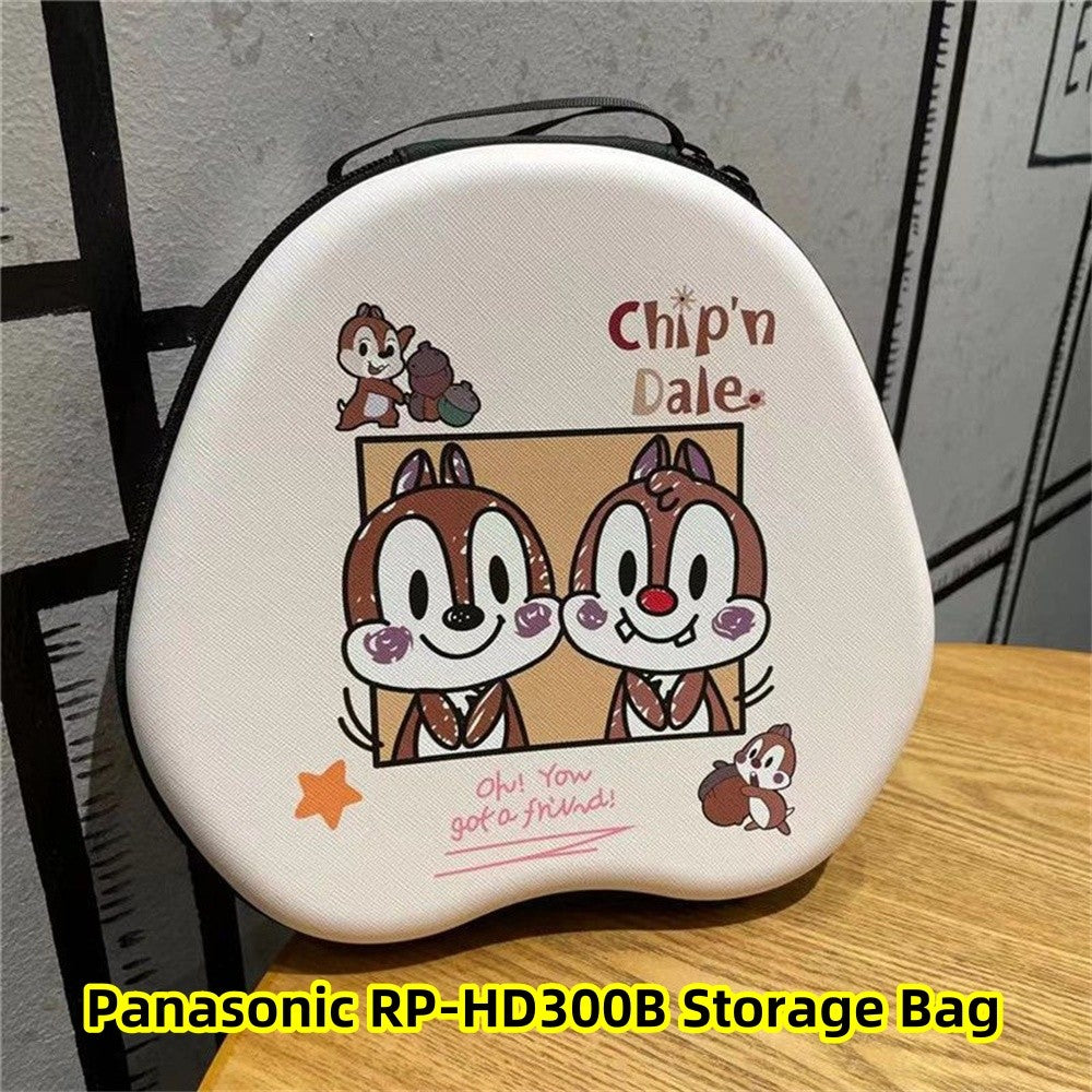 For Panasonic RP-HD300B Headphone Case Cartoon Creative Patterns Headset Earpads Storage Bag Casing Box