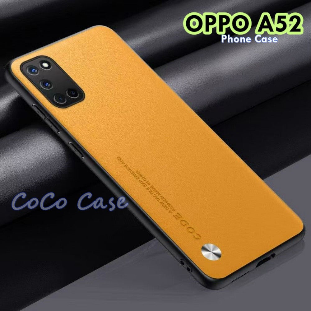 For OPPO A52 Cover Silicone Professional Full Case Classic Simple Solid Color Phone Case Cover sweatproof