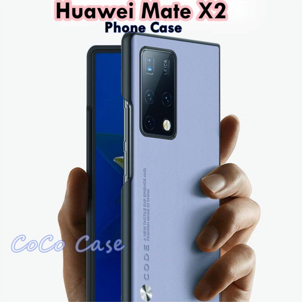 For Huawei Mate X2 Cover Silicone Professional Full Case Classic Simple Solid Color Phone Case Cover sweatproof