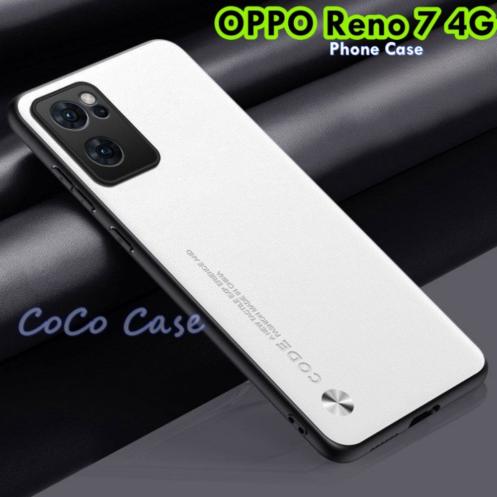 For OPPO Reno 7 4G Cover Silicone Professional Full Case Classic Simple Solid Color Phone Case Cover sweatproof