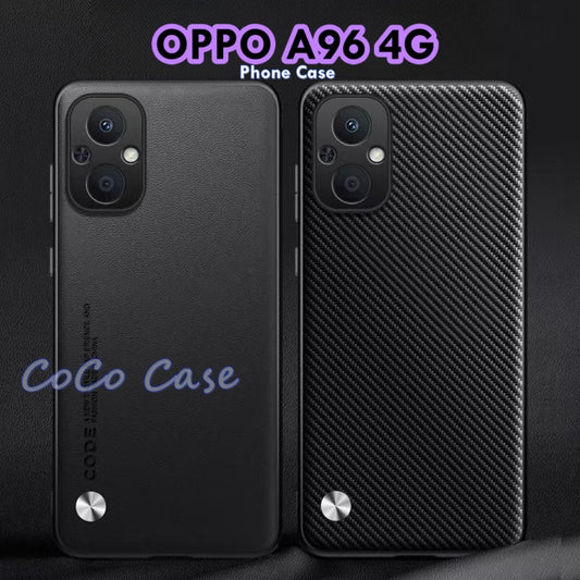 For OPPO A96 4G Cover Silicone Professional Full Case Classic Simple Solid Color Phone Case Cover sweatproof