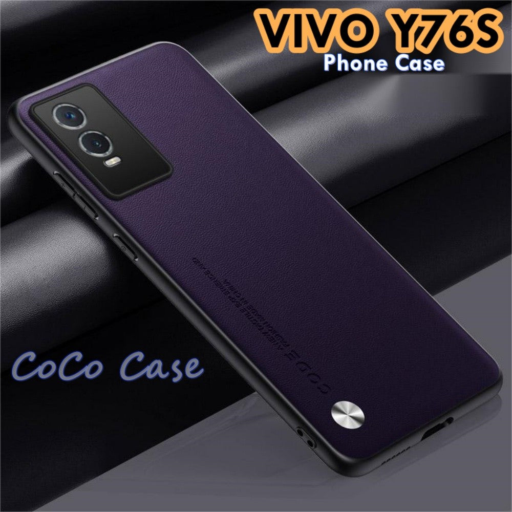 For VIVO Y76S Cover Silicone Professional Full Case Classic Simple Solid Color Phone Case Cover sweatproof
