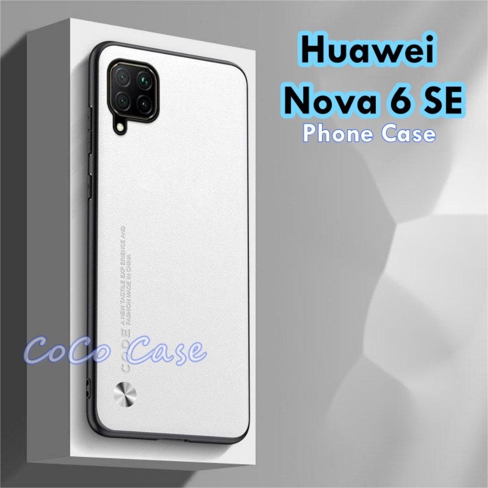 For Huawei Nova 6 SE Cover Silicone Professional Full Case Classic Simple Solid Color Phone Case Cover sweatproof