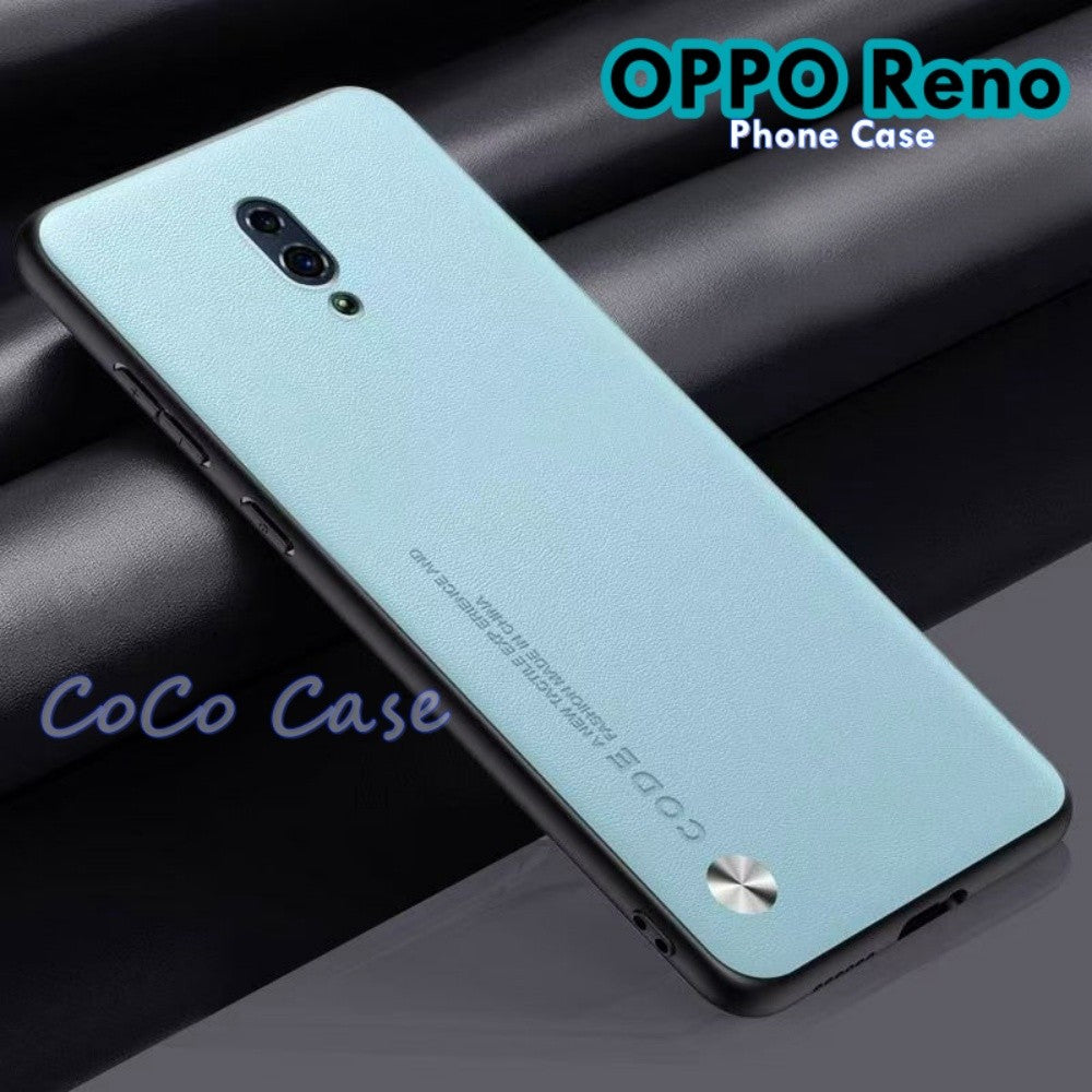 For OPPO Reno Cover Silicone Professional Full Case Classic Simple Solid Color Phone Case Cover sweatproof