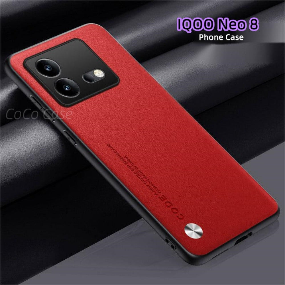 For IQOO Neo 8 Cover Silicone Professional Full Case Classic Simple Solid Color Phone Case Cover sweatproof