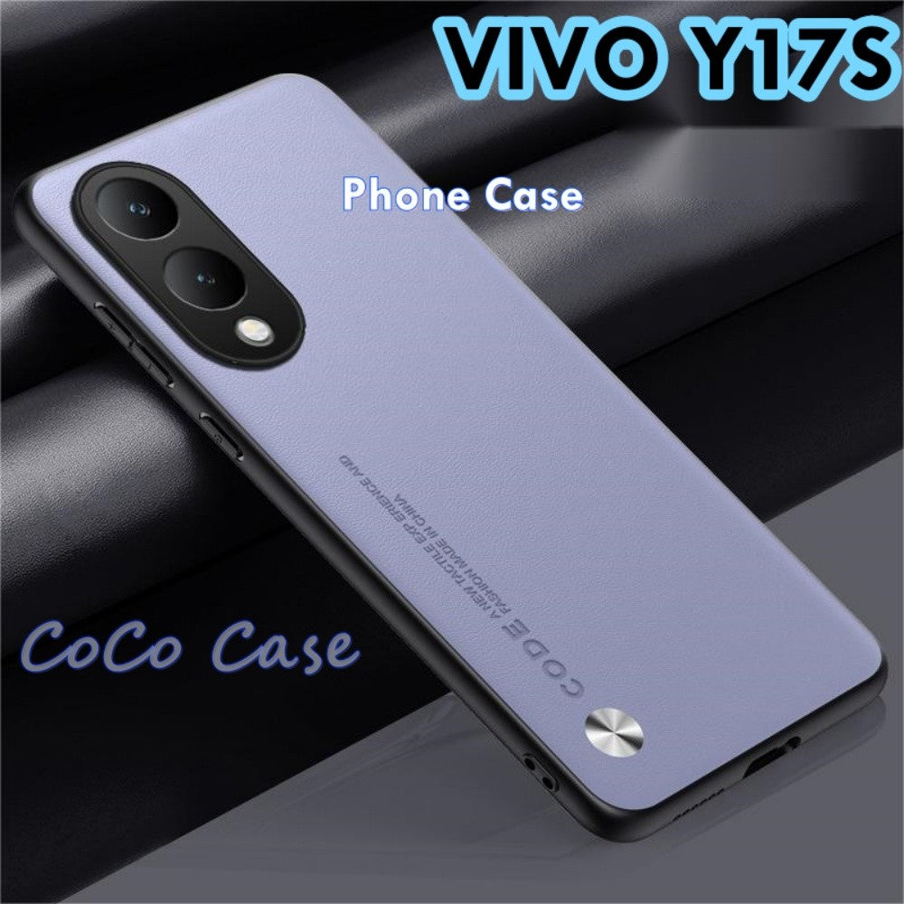For VIVO Y17S Cover Silicone Professional Full Case Classic Simple Solid Color Phone Case Cover sweatproof