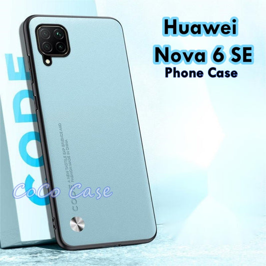 For Huawei Nova 6 SE Cover Silicone Professional Full Case Classic Simple Solid Color Phone Case Cover sweatproof