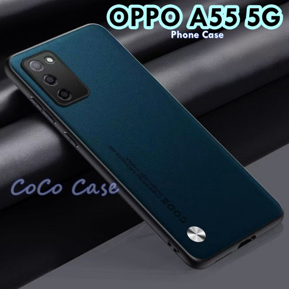 For OPPO A55 5G Cover Silicone Professional Full Case Classic Simple Solid Color Phone Case Cover sweatproof