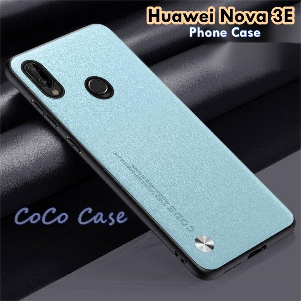 For Huawei Nova 3E Cover Silicone Professional Full Case Classic Simple Solid Color Phone Case Cover sweatproof