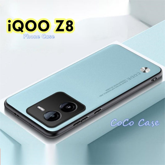 For iQOO Z8 Cover Silicone Professional Full Case Classic Simple Solid Color Phone Case Cover sweatproof
