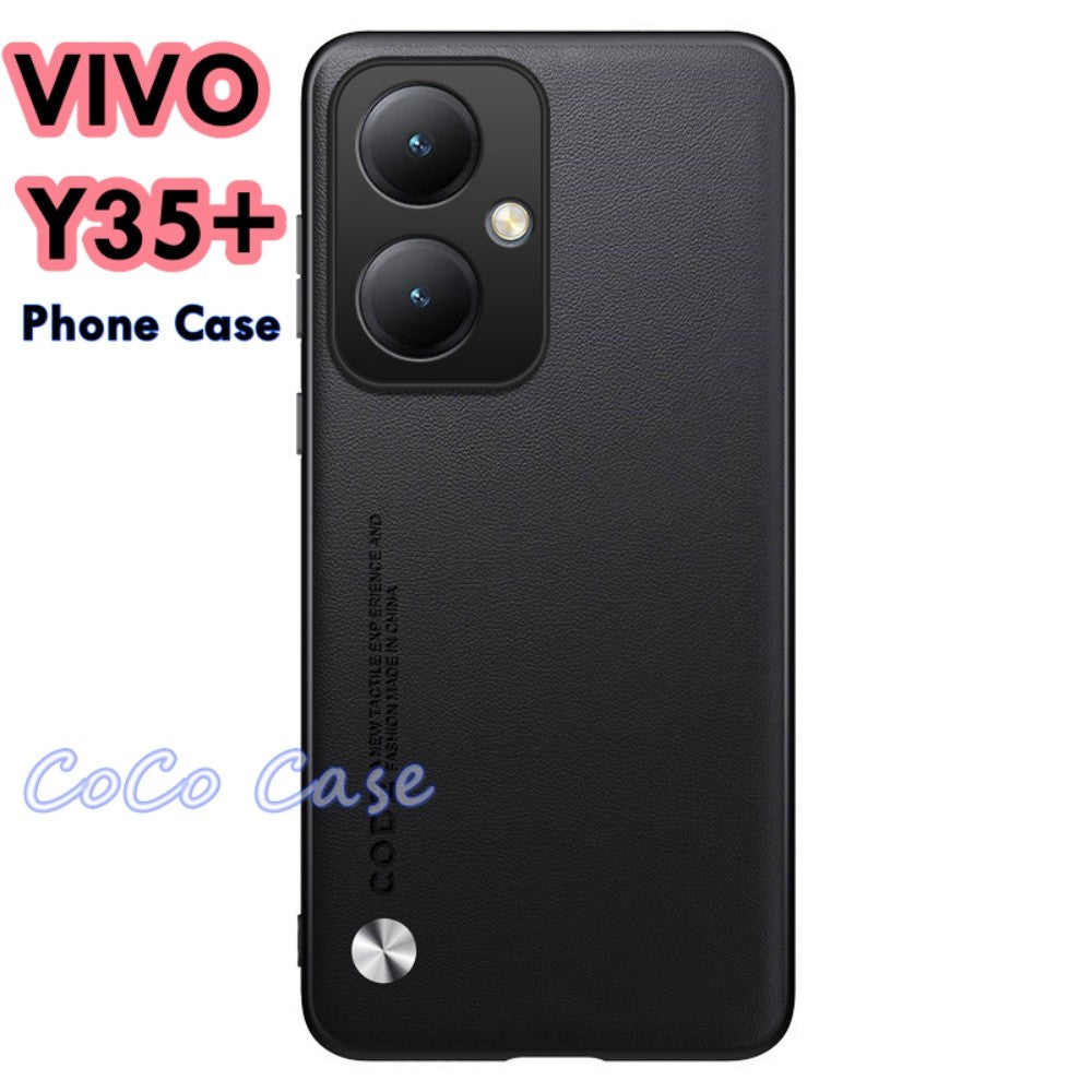 For VIVO Y35+ Cover Silicone Professional Full Case Classic Simple Solid Color Phone Case Cover sweatproof