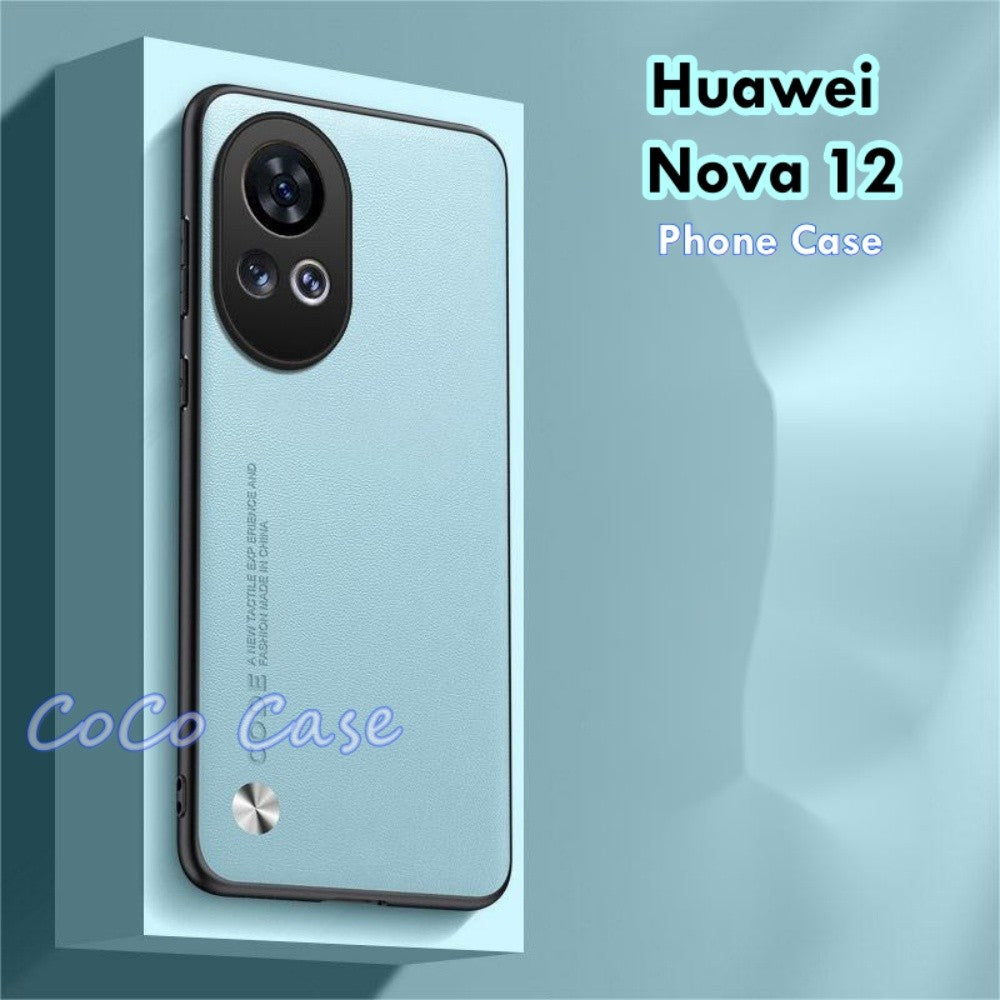 For Huawei Nova 12 Cover Silicone Professional Full Case Classic Simple Solid Color Phone Case Cover sweatproof