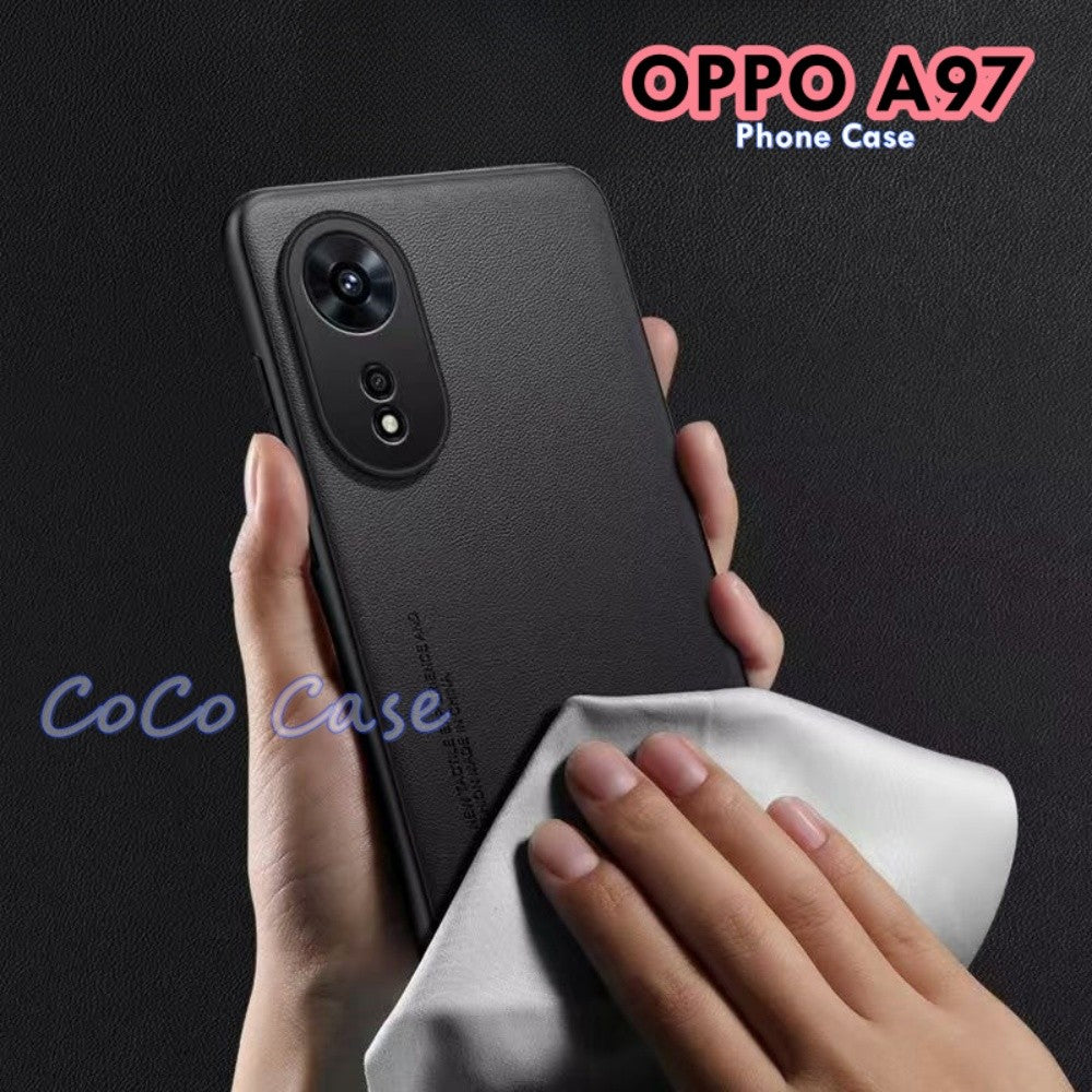 For OPPO A97 Cover Silicone Professional Full Case Classic Simple Solid Color Phone Case Cover sweatproof