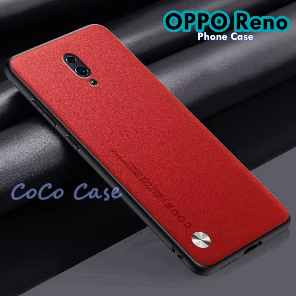 For OPPO Reno Cover Silicone Professional Full Case Classic Simple Solid Color Phone Case Cover sweatproof