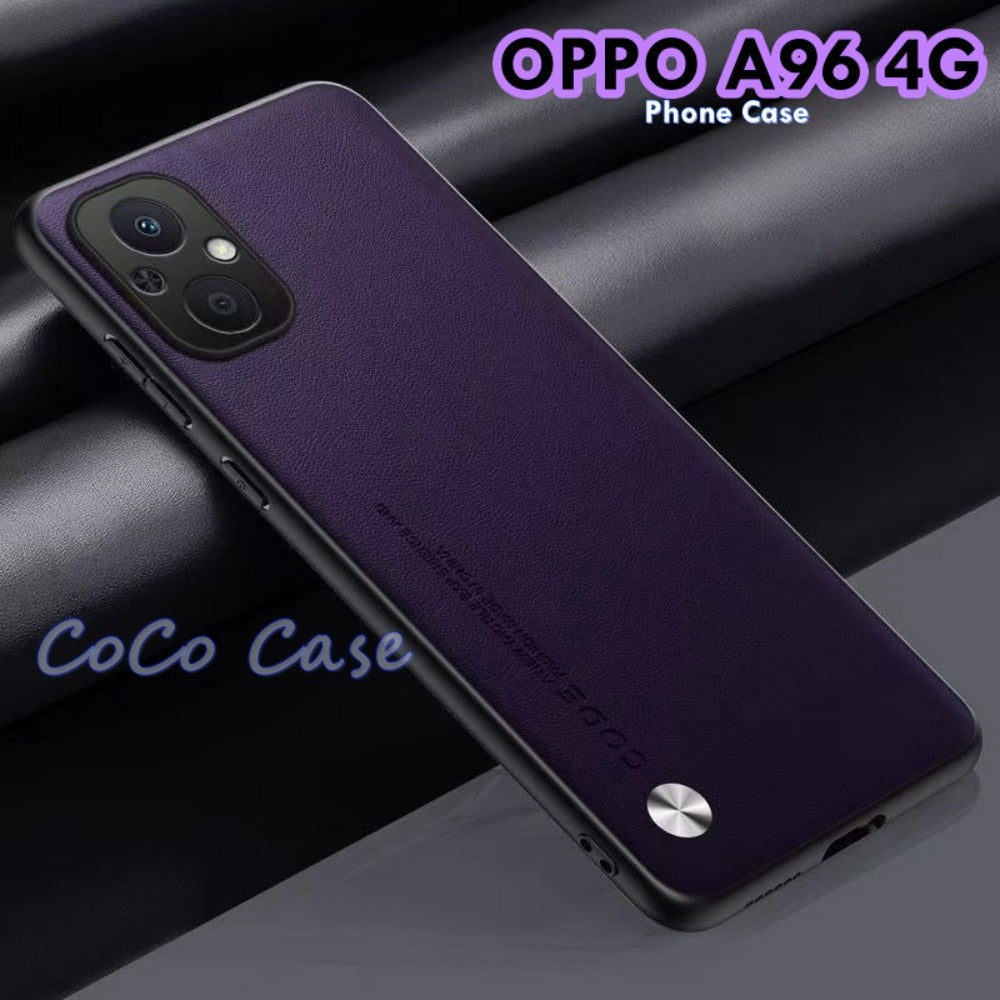 For OPPO A96 4G Cover Silicone Professional Full Case Classic Simple Solid Color Phone Case Cover sweatproof