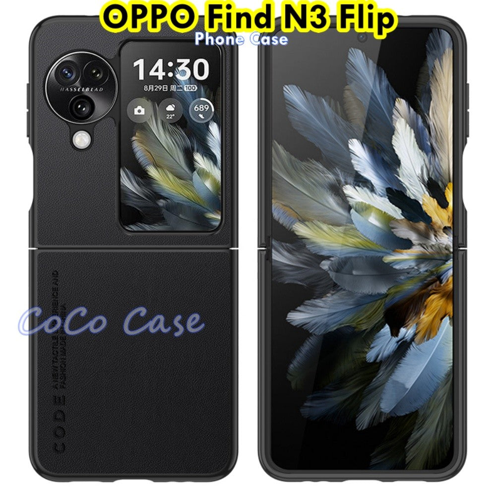 For OPPO Find N3 Flip Cover Silicone Professional Full Case Classic Simple Solid Color Phone Case Cover sweatproof