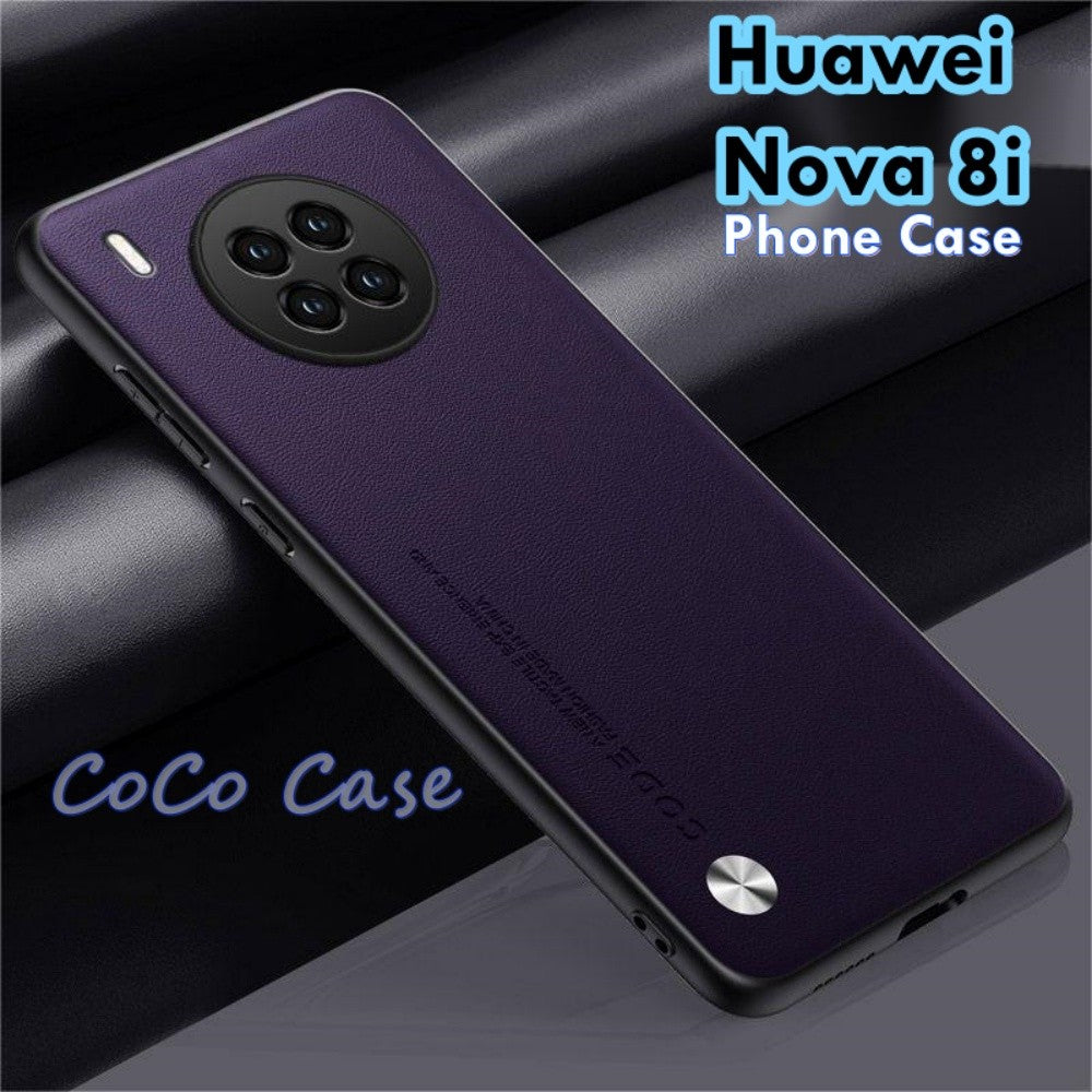 For Huawei Nova 8i Cover Silicone Professional Full Case Classic Simple Solid Color Phone Case Cover sweatproof