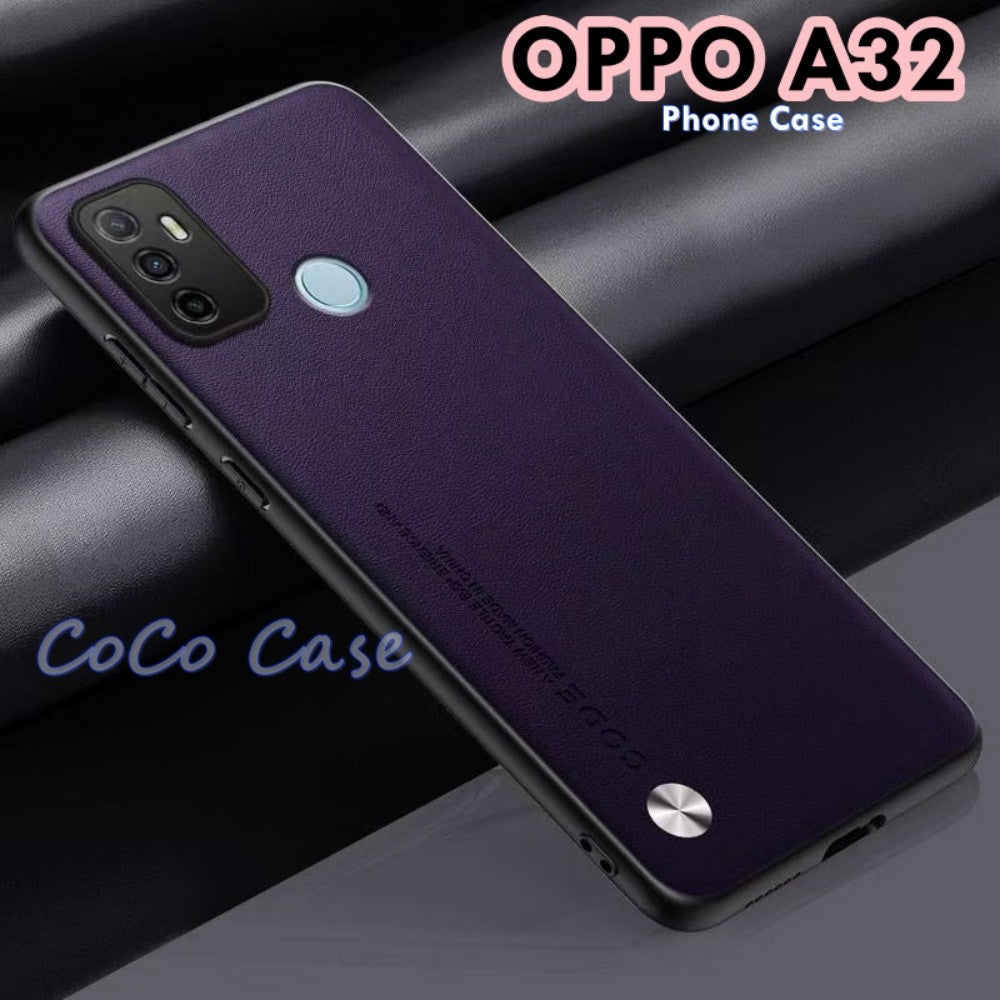 For OPPO A32 Cover Silicone Professional Full Case Classic Simple Solid Color Phone Case Cover sweatproof