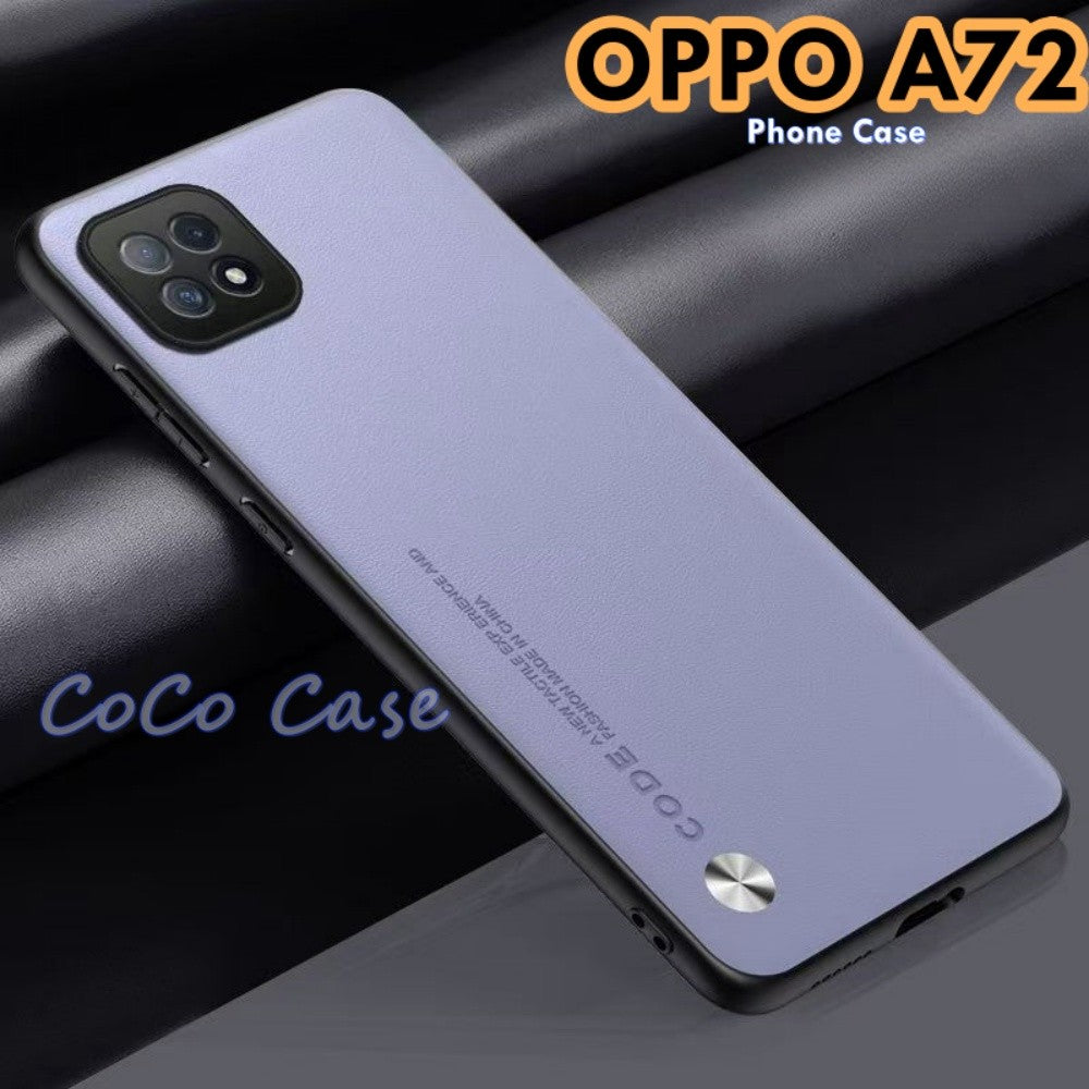 For OPPO A72 Cover Silicone Professional Full Case Classic Simple Solid Color Phone Case Cover sweatproof