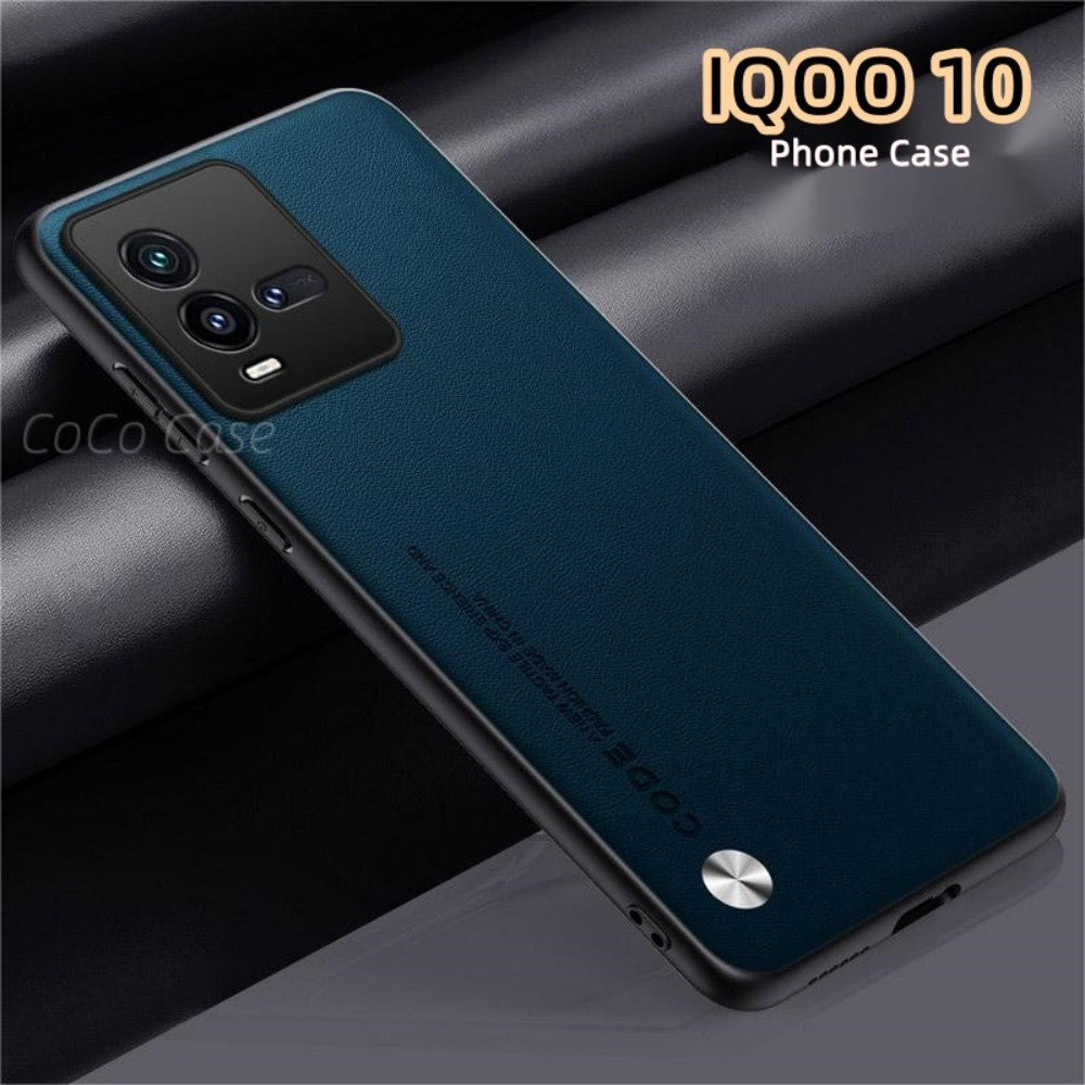 For IQOO 10 Cover Silicone Professional Full Case Classic Simple Solid Color Phone Case Cover sweatproof