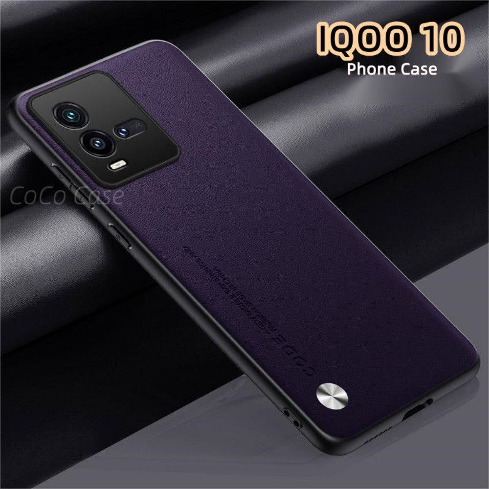 For IQOO 10 Cover Silicone Professional Full Case Classic Simple Solid Color Phone Case Cover sweatproof