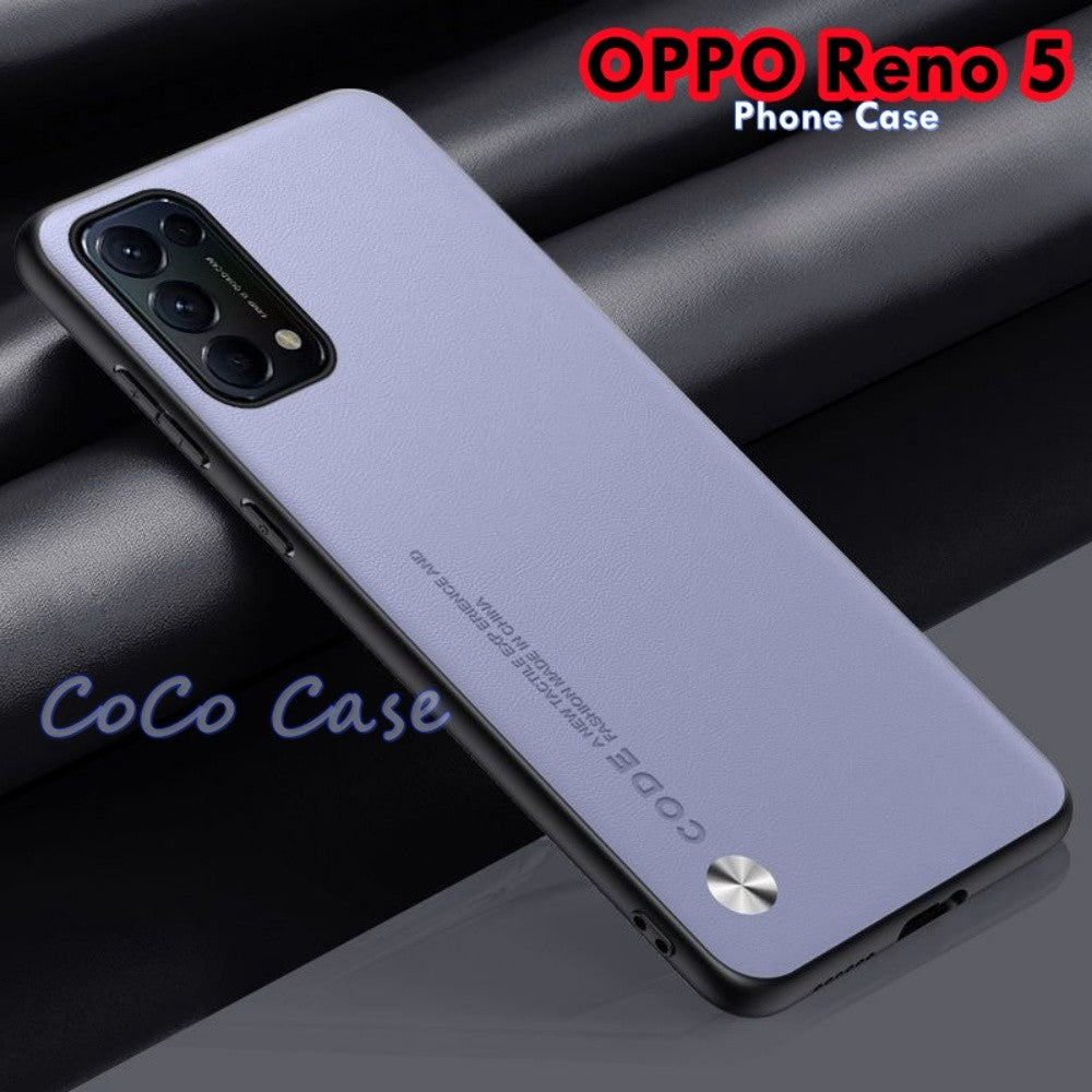 For OPPO Reno 5 Cover Silicone Professional Full Case Classic Simple Solid Color Phone Case Cover sweatproof