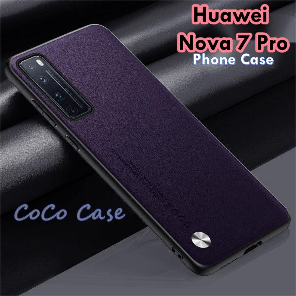 For Huawei Nova 7 Pro Cover Silicone Professional Full Case Classic Simple Solid Color Phone Case Cover sweatproof
