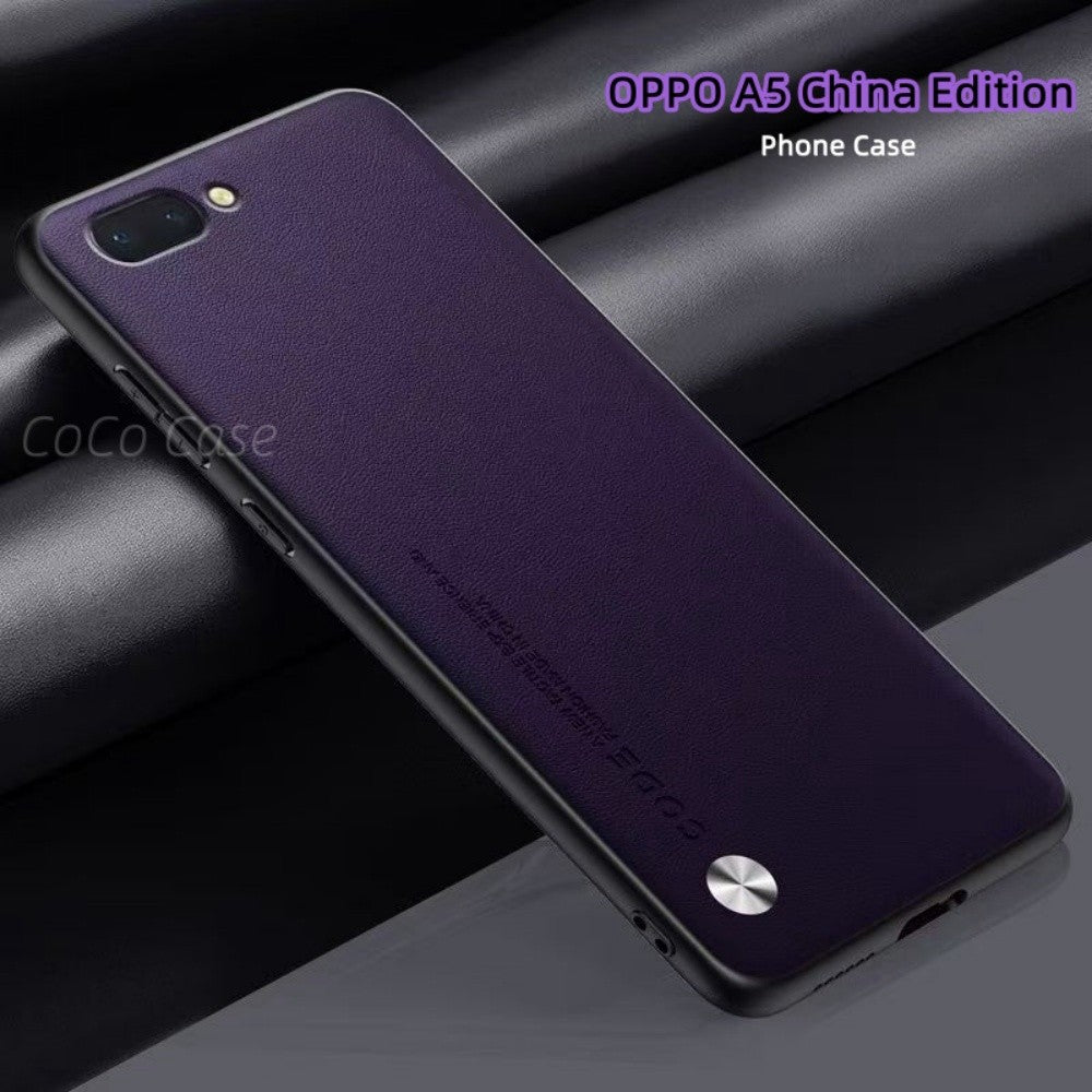 For OPPO A5 China Edition Cover Silicone Professional Full Case Classic Simple Solid Color Phone Case Cover sweatproof