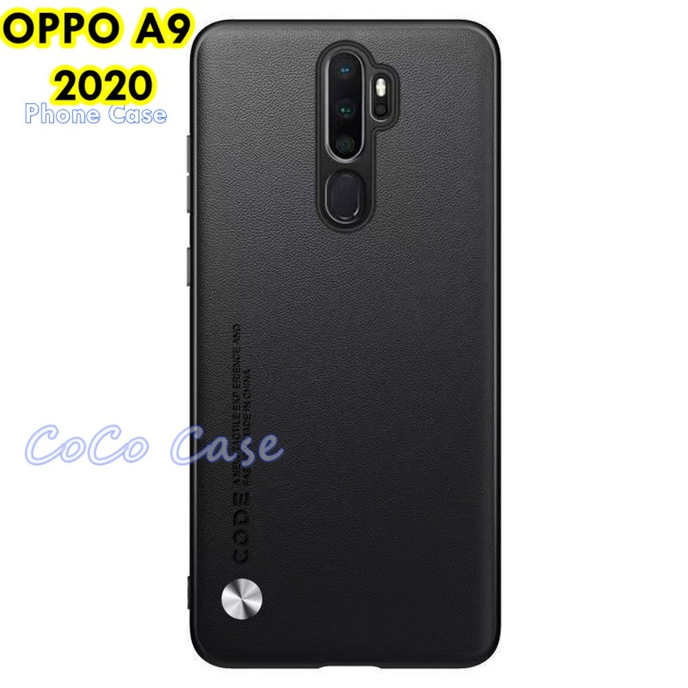 For OPPO A9 2020 Cover Silicone Professional Full Case Classic Simple Solid Color Phone Case Cover sweatproof