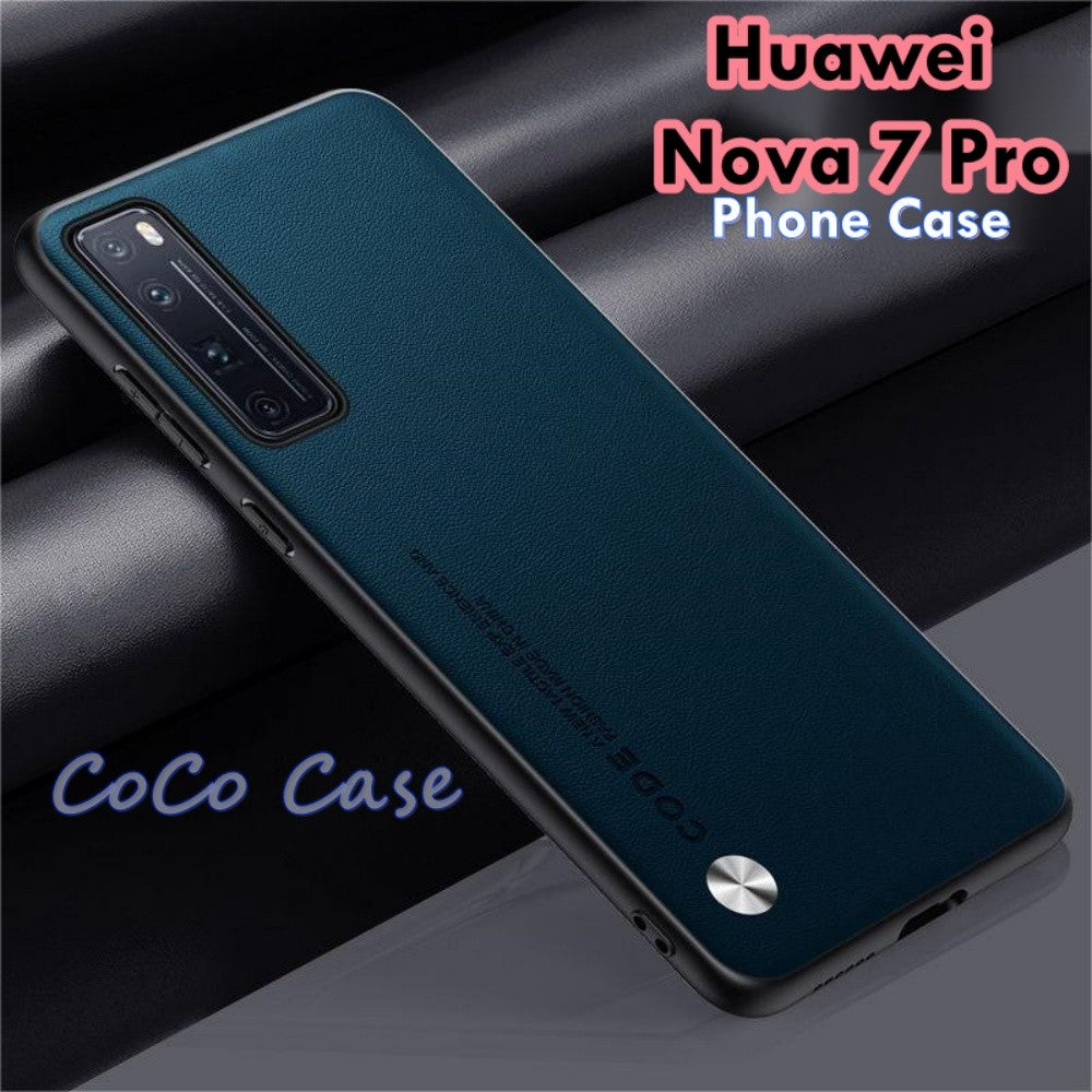 For Huawei Nova 7 Pro Cover Silicone Professional Full Case Classic Simple Solid Color Phone Case Cover sweatproof