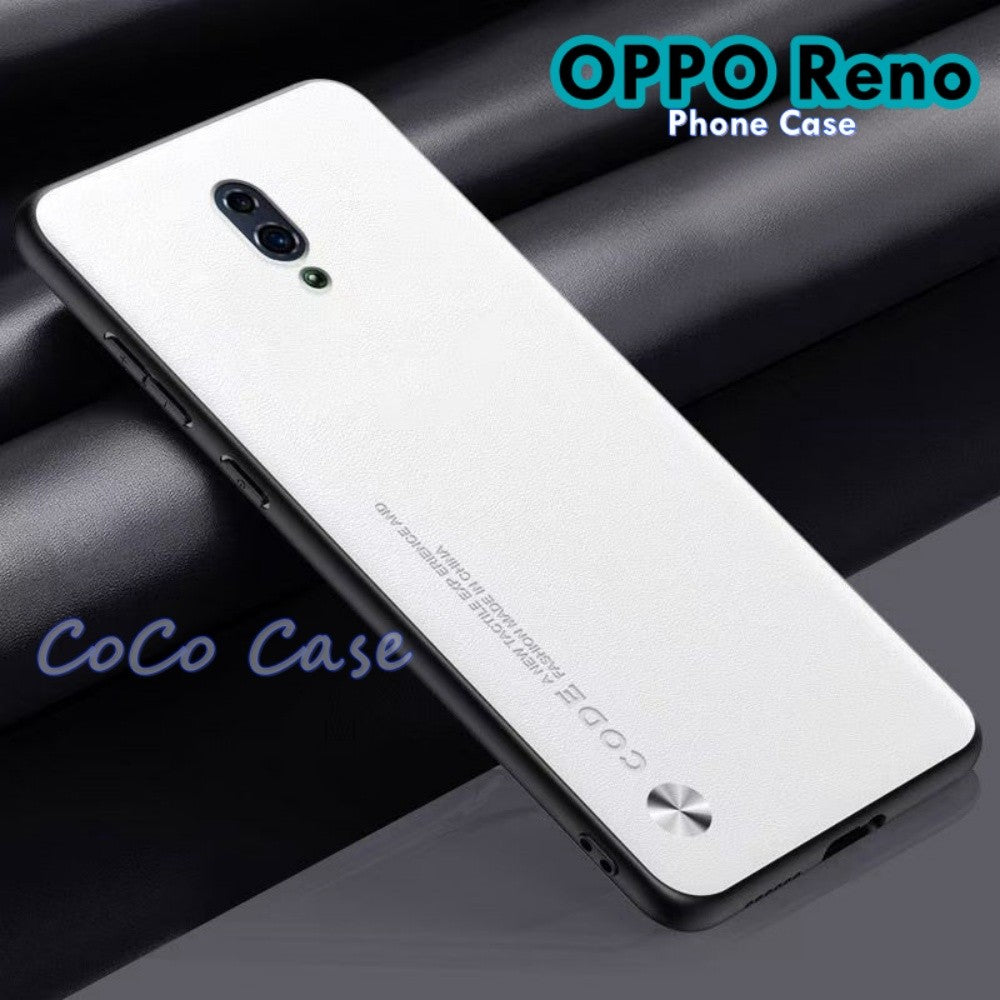 For OPPO Reno Cover Silicone Professional Full Case Classic Simple Solid Color Phone Case Cover sweatproof