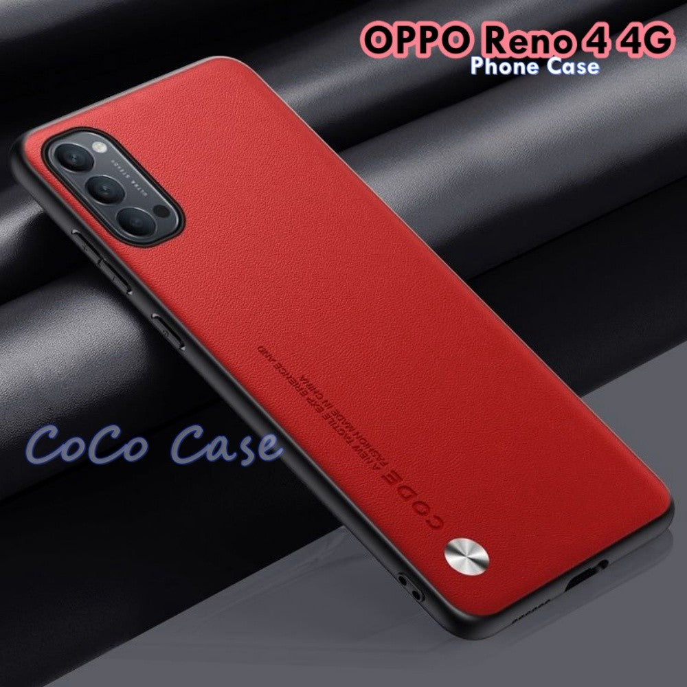 For OPPO Reno 4 4G Cover Silicone Professional Full Case Classic Simple Solid Color Phone Case Cover sweatproof