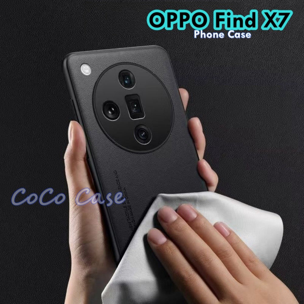 For OPPO Find X7 Cover Silicone Professional Full Case Classic Simple Solid Color Phone Case Cover sweatproof
