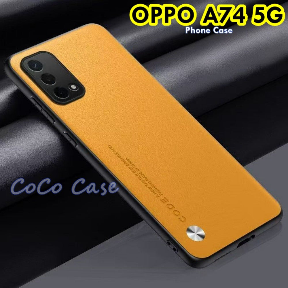 For OPPO A74 5G Cover Silicone Professional Full Case Classic Simple Solid Color Phone Case Cover sweatproof
