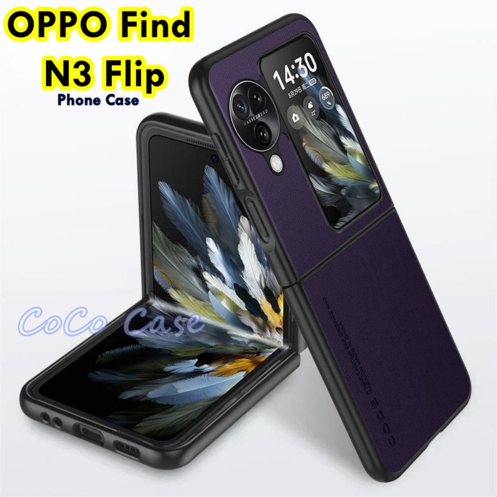 For OPPO Find N3 Flip Cover Silicone Professional Full Case Classic Simple Solid Color Phone Case Cover sweatproof