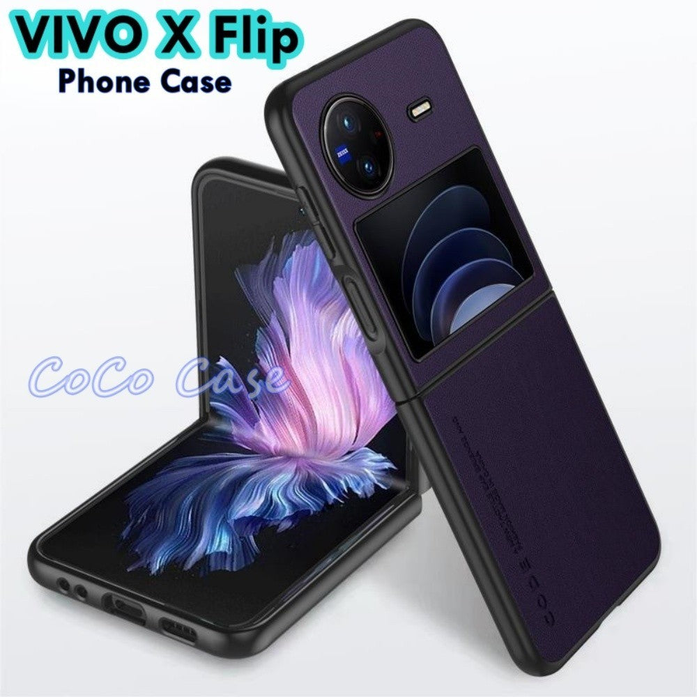 For VIVO X Flip Cover Silicone Professional Full Case Classic Simple Solid Color Phone Case Cover sweatproof