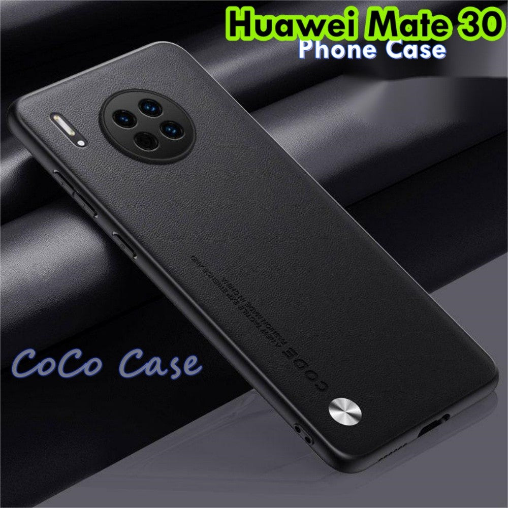 For Huawei Mate 30 Cover Silicone Professional Full Case Classic Simple Solid Color Phone Case Cover sweatproof