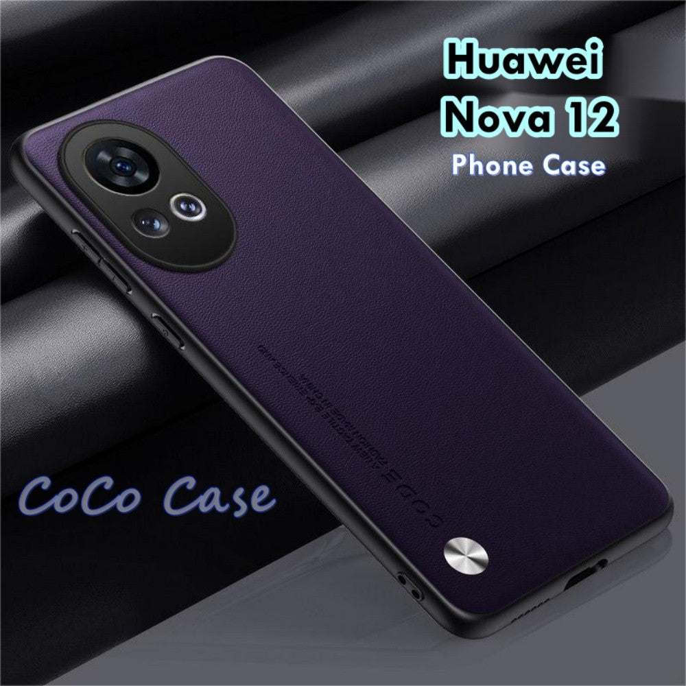 For Huawei Nova 12 Cover Silicone Professional Full Case Classic Simple Solid Color Phone Case Cover sweatproof
