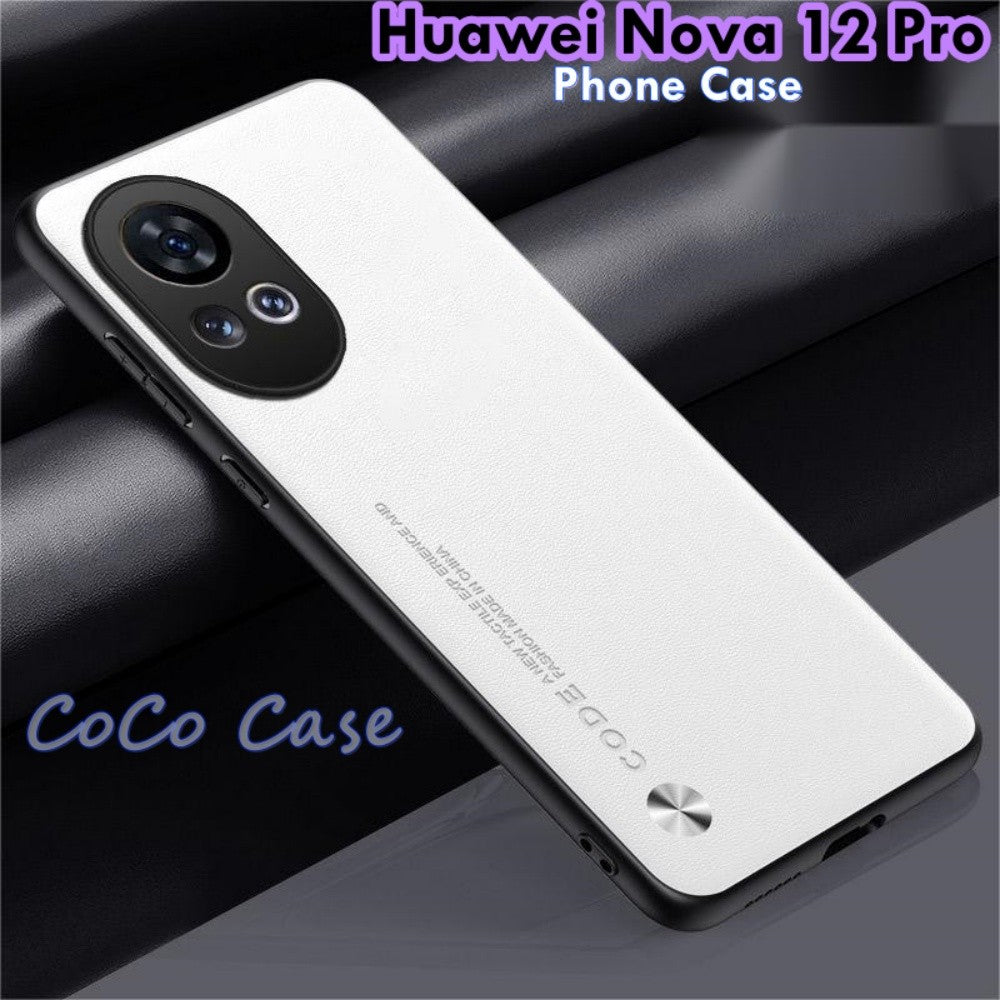 For Huawei Nova 12 Pro Cover Silicone Professional Full Case Classic Simple Solid Color Phone Case Cover sweatproof