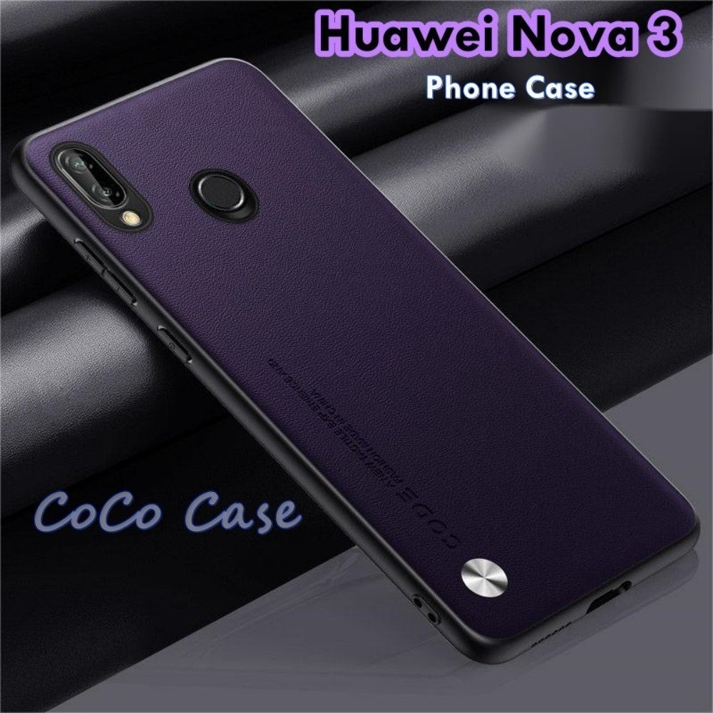 For Huawei Nova 3 Cover Silicone Professional Full Case Classic Simple Solid Color Phone Case Cover sweatproof