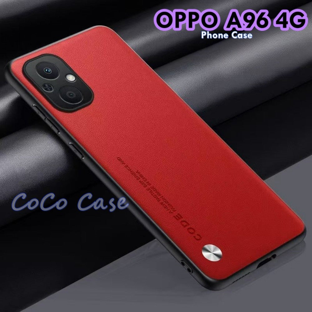 For OPPO A96 4G Cover Silicone Professional Full Case Classic Simple Solid Color Phone Case Cover sweatproof
