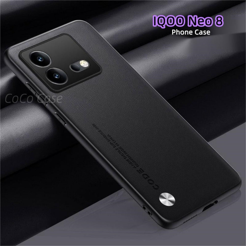 For IQOO Neo 8 Cover Silicone Professional Full Case Classic Simple Solid Color Phone Case Cover sweatproof