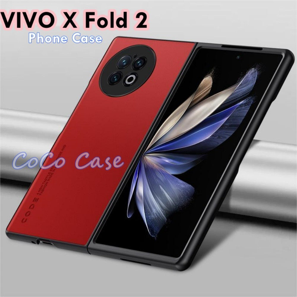 For VIVO X Fold 2 Cover Silicone Professional Full Case Classic Simple Solid Color Phone Case Cover sweatproof